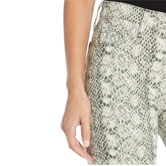 AG Mari in Silk Python Ivory Dust/Dark Algae - Picture 4 of 6